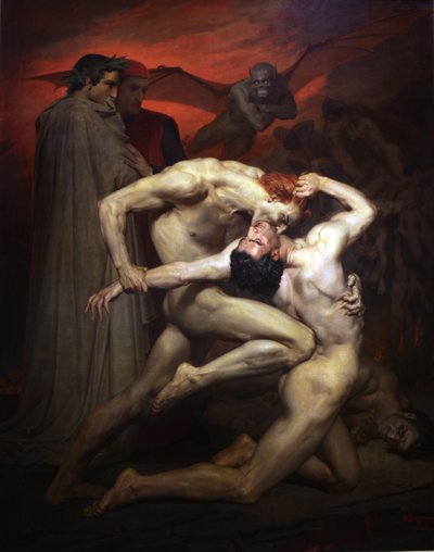 Dante e Virgílio de William Adolphe Bouguereau